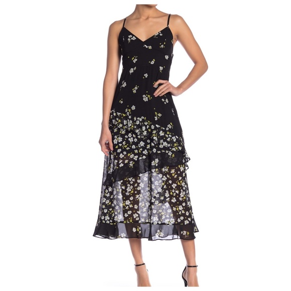 bardot brooke floral maxi dress